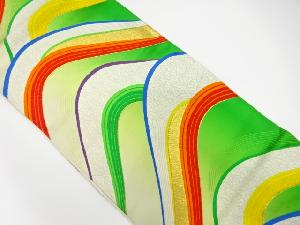 アンティーク　山並模様織り出し袋帯（着用可）